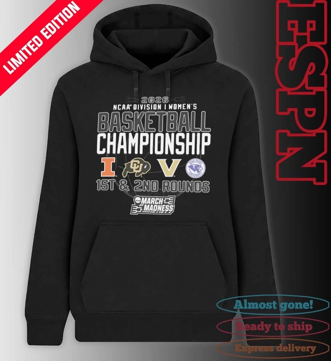 1st, 2nd Rounds 2026 NCAA DI Women’s Basketball Championship – Nashville, TN Shirt