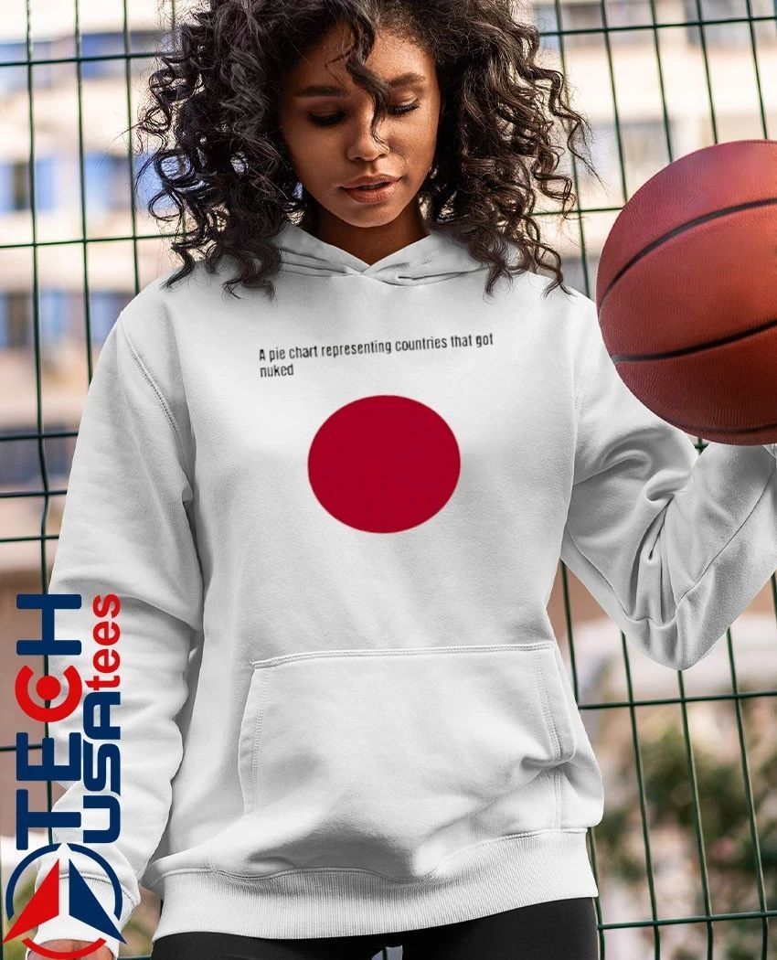A pie chart representing countries that got nuked Japan shirt