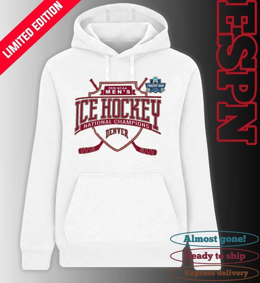 Denver Pioneers 2026 NCAA Men’s Ice Hockey National Champions T-Shirt