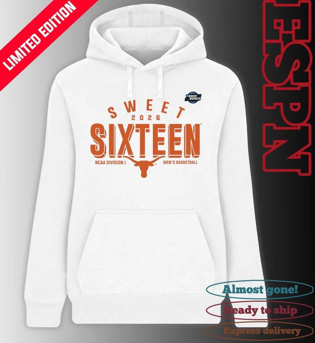 Sweet 16 Texas Longhorns 2026 NCAA Men’s Basketball T-Shirt