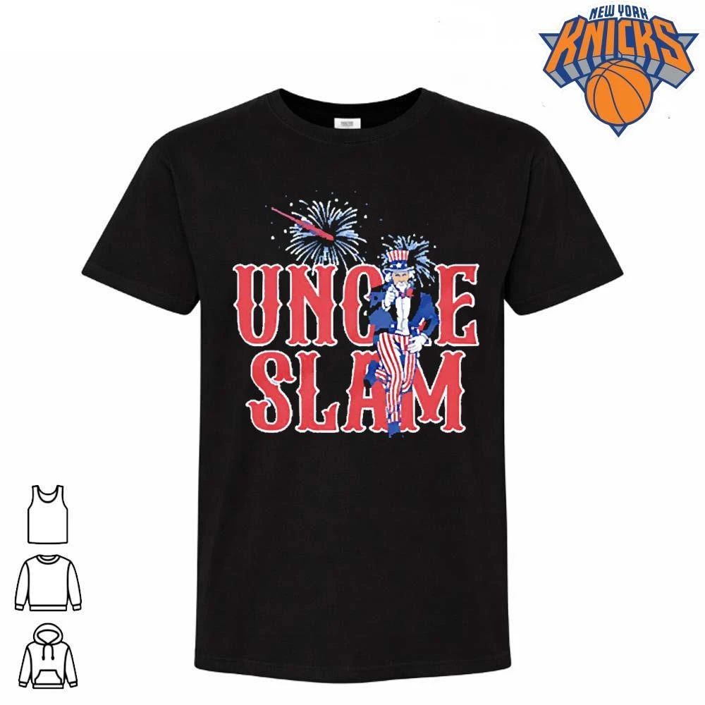 Uncle Slam Patriotic Baseball Fireworks Fourth Of July Shirt