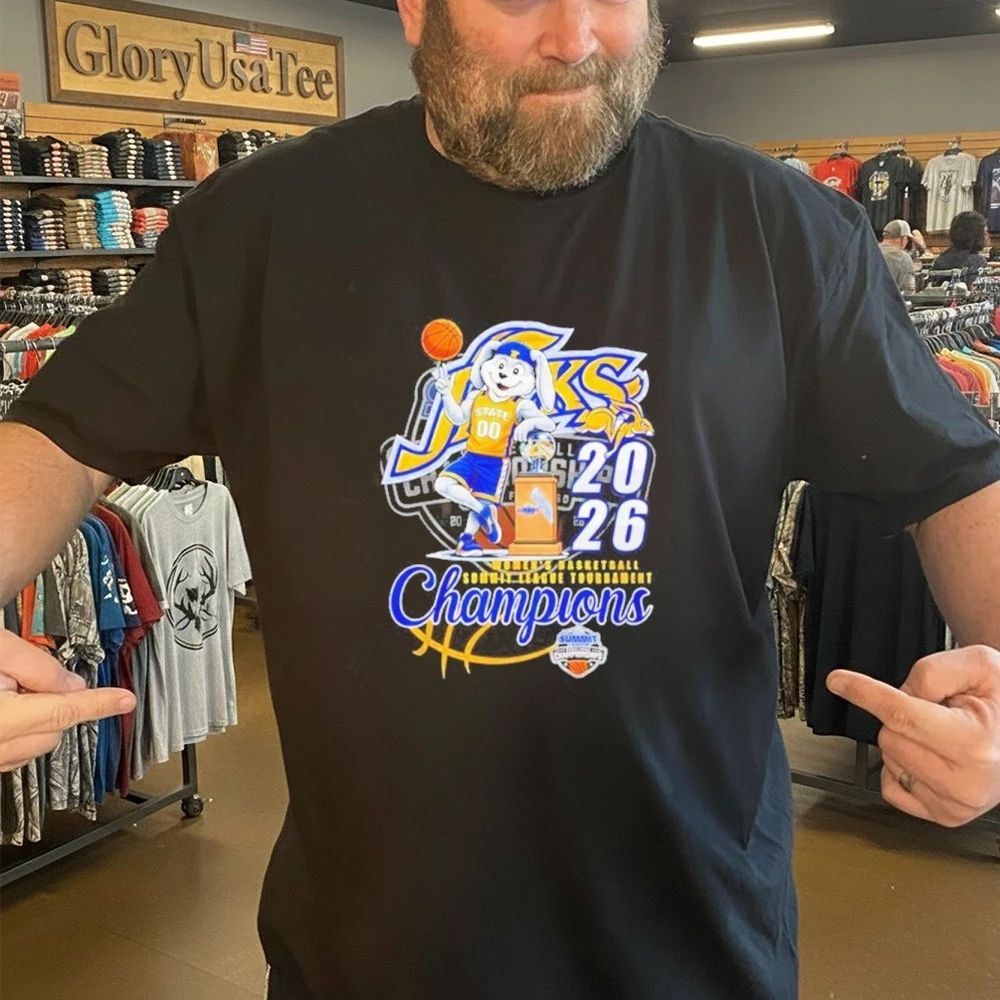 South Dakota State Jackrabbits 2026 Summit League Women’s Basketball Tournament Champions Shirt