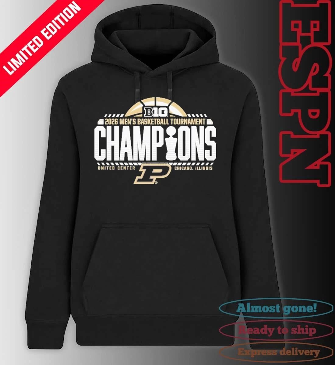 Purdue Men’s Basketball Big Ten Tournament Champions Official Locker Room T-Shirt