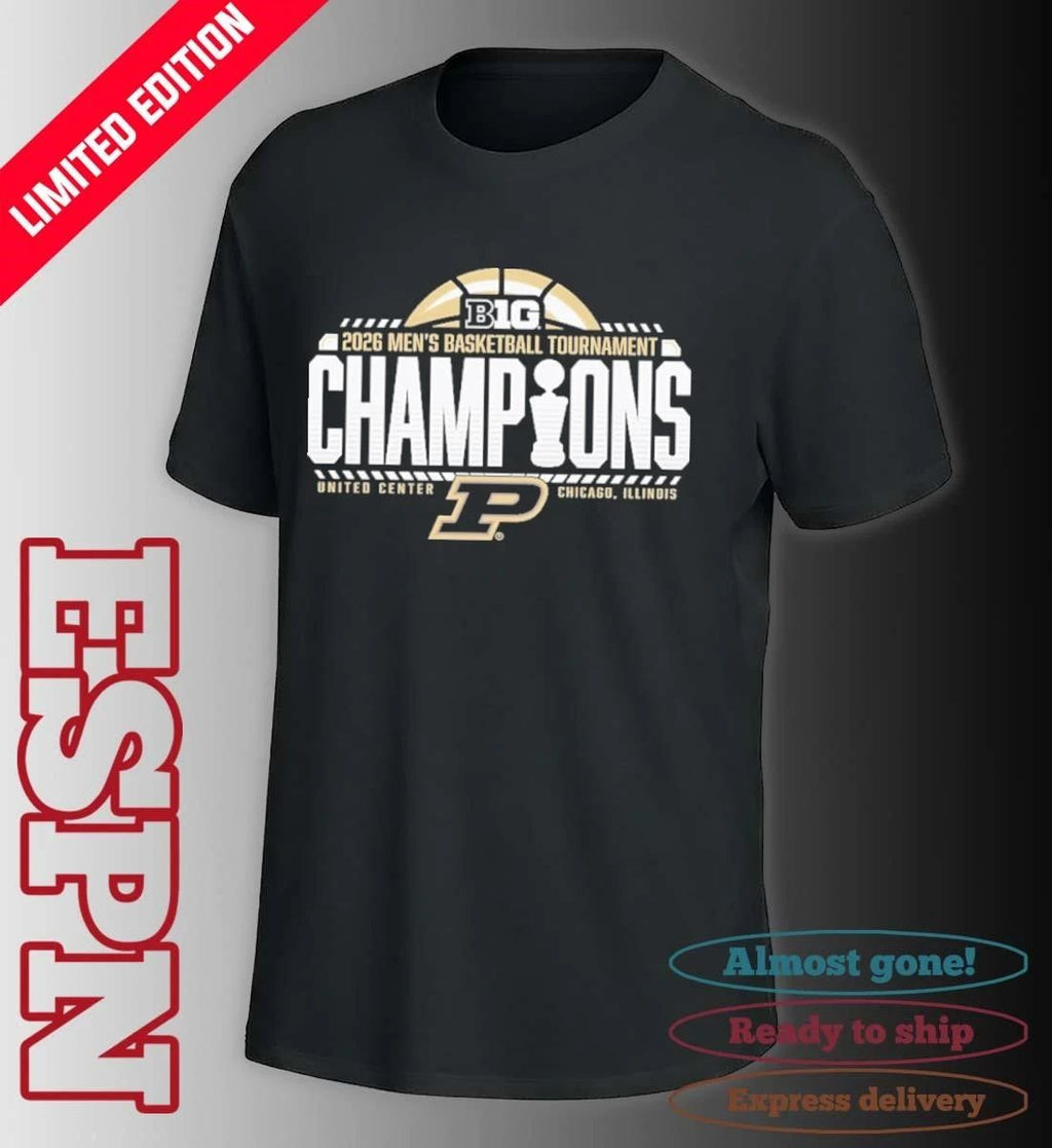 Purdue Men’s Basketball Big Ten Tournament Champions Official Locker Room T-Shirt