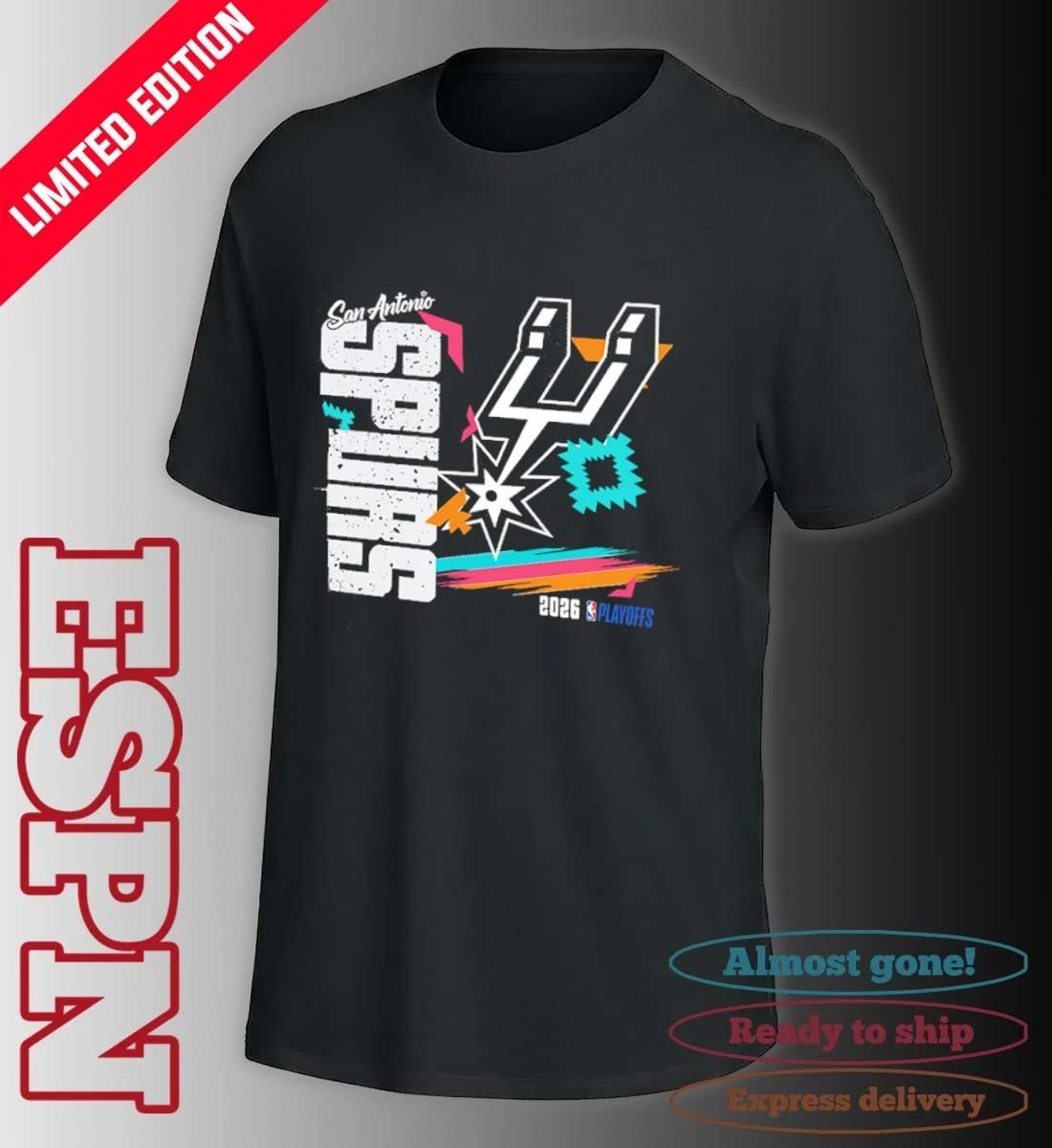San Antonio Spurs 2026 NBA Playoffs Vintage Retro T-Shirt