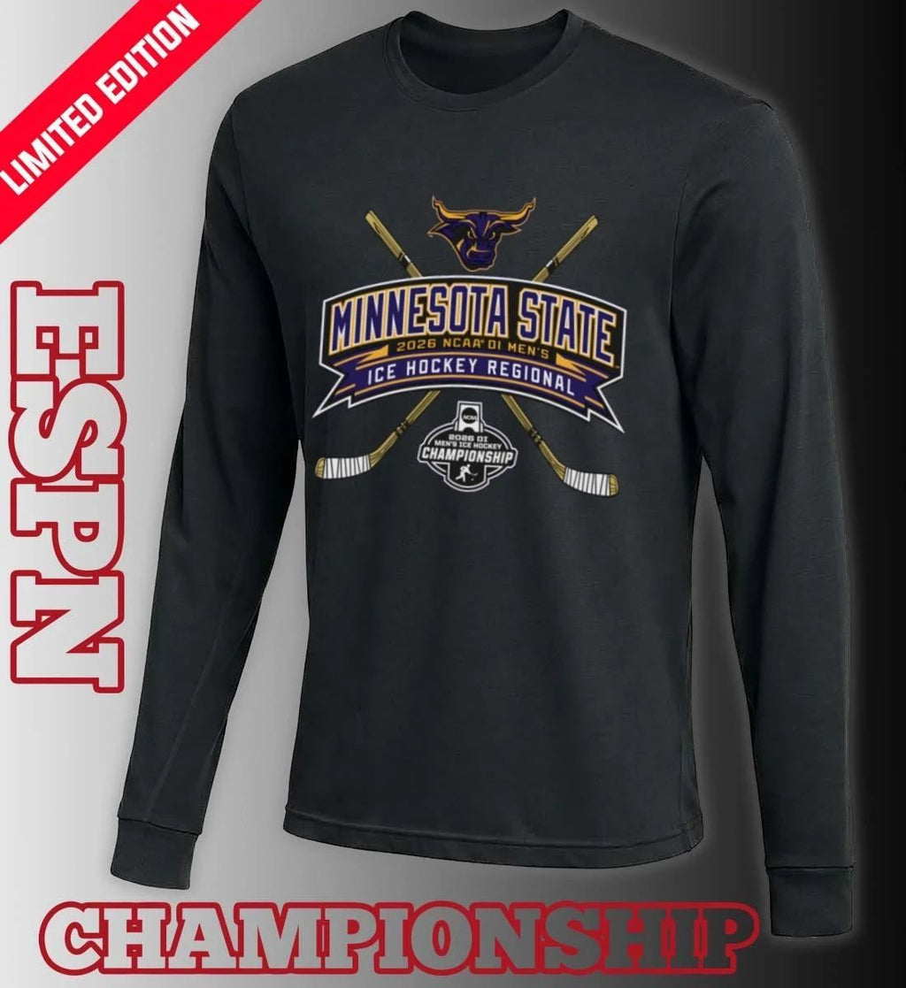 Minnesota State Mavericks 2026 NCAA DI Men’s Ice Hockey Regionals T-Shirt