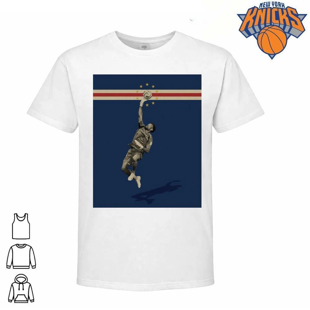 Cape Verde Soccer Goalkeeper Jumping Save Star Flag Graphic Sport Shirt