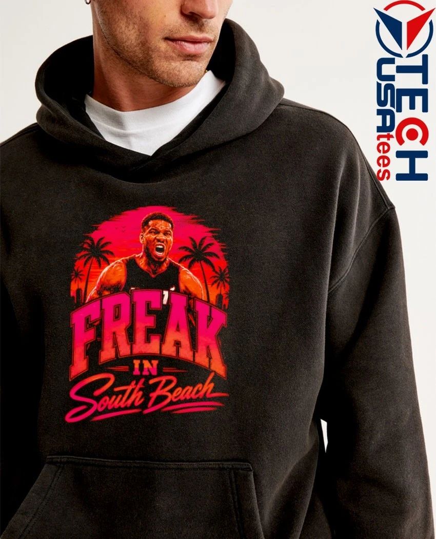 Giannis Antetokounmpo Freak in South Beach shirt