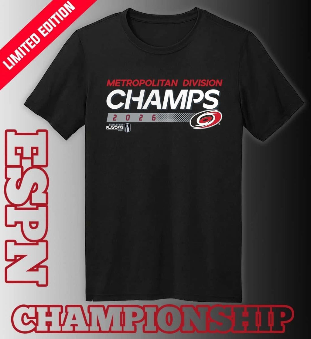 Carolina Hurricanes 2026 Metropolitan Division Champions Shirt