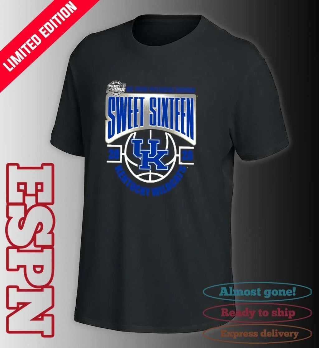 Kentucky Wildcats Sweet 16 NCAA DI Men’s Basketball Tournament March Madness 2026 T-Shirt