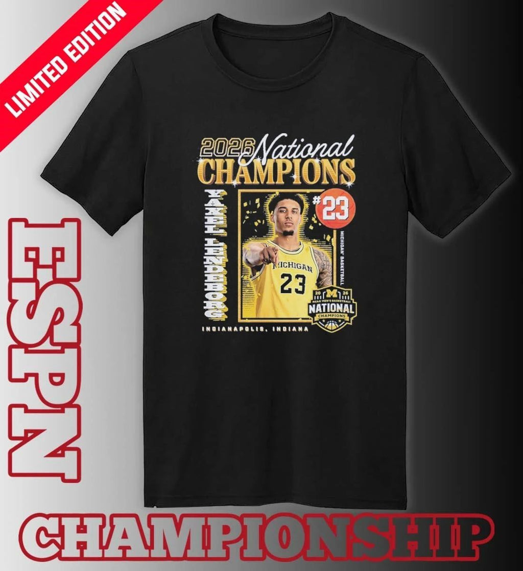 Yaxel Lendeborg Michigan Wolverines 2026 Men’s Basketball National Champions Shirt