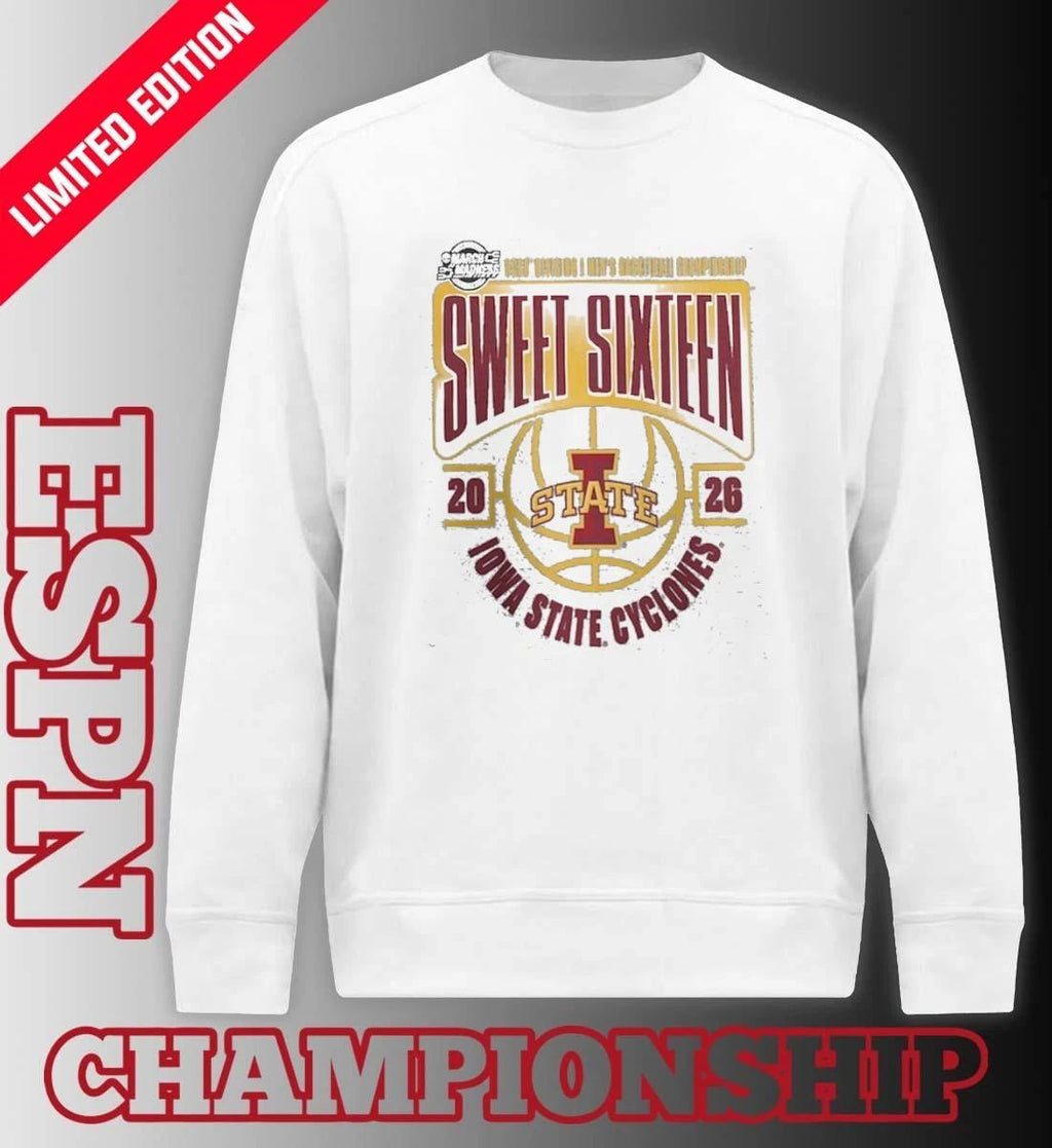Iowa State Cyclones 2026 NCAA Men’s Basketball Tournament March Madness Sweet 16 T-Shirt