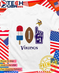 Minnesota Vikings Americana Pop popsicle football and number 1 shirt