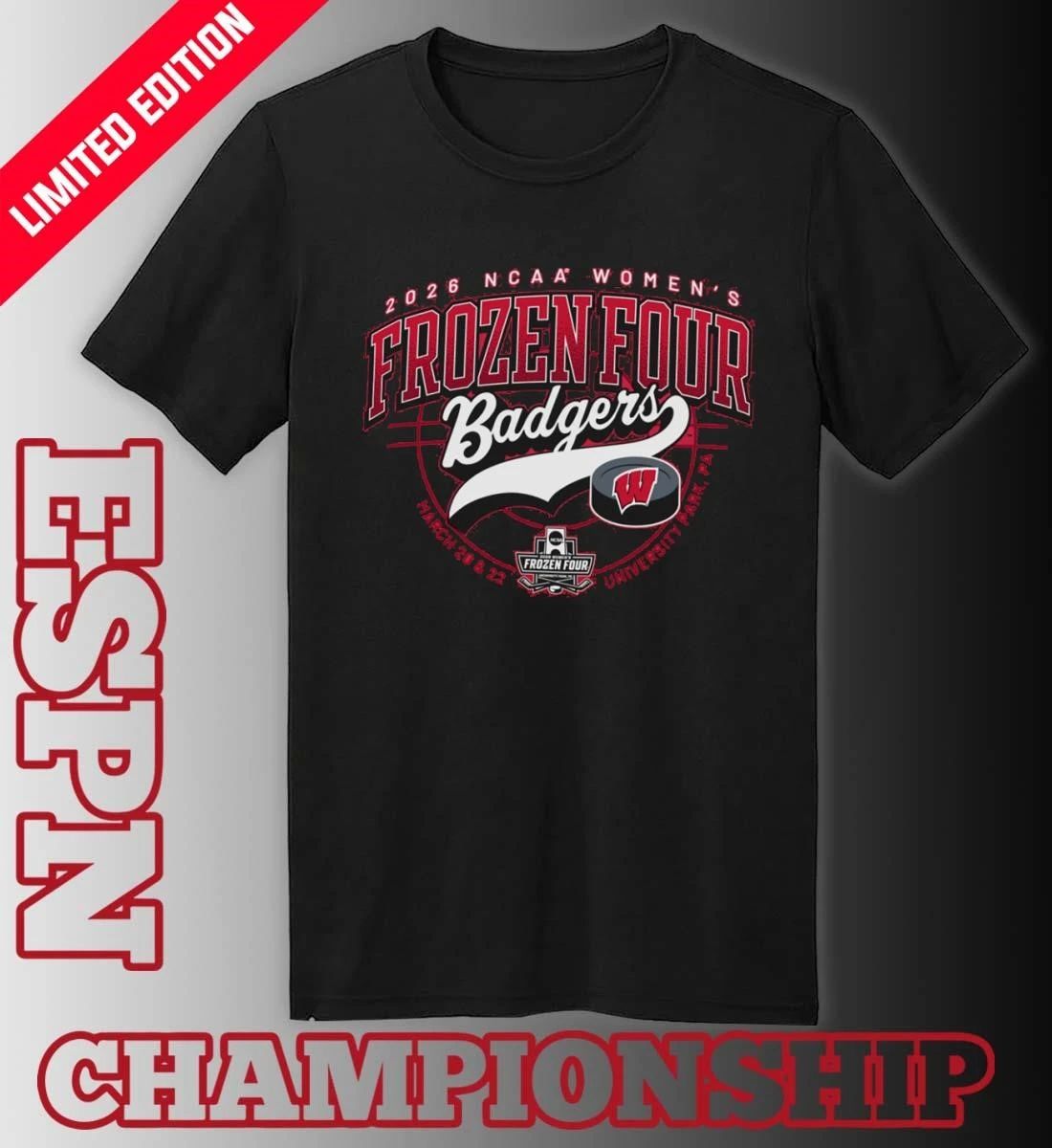 Wisconsin Badgers 2026 NCAA Women’s Ice Hockey Frozen Four Shirt