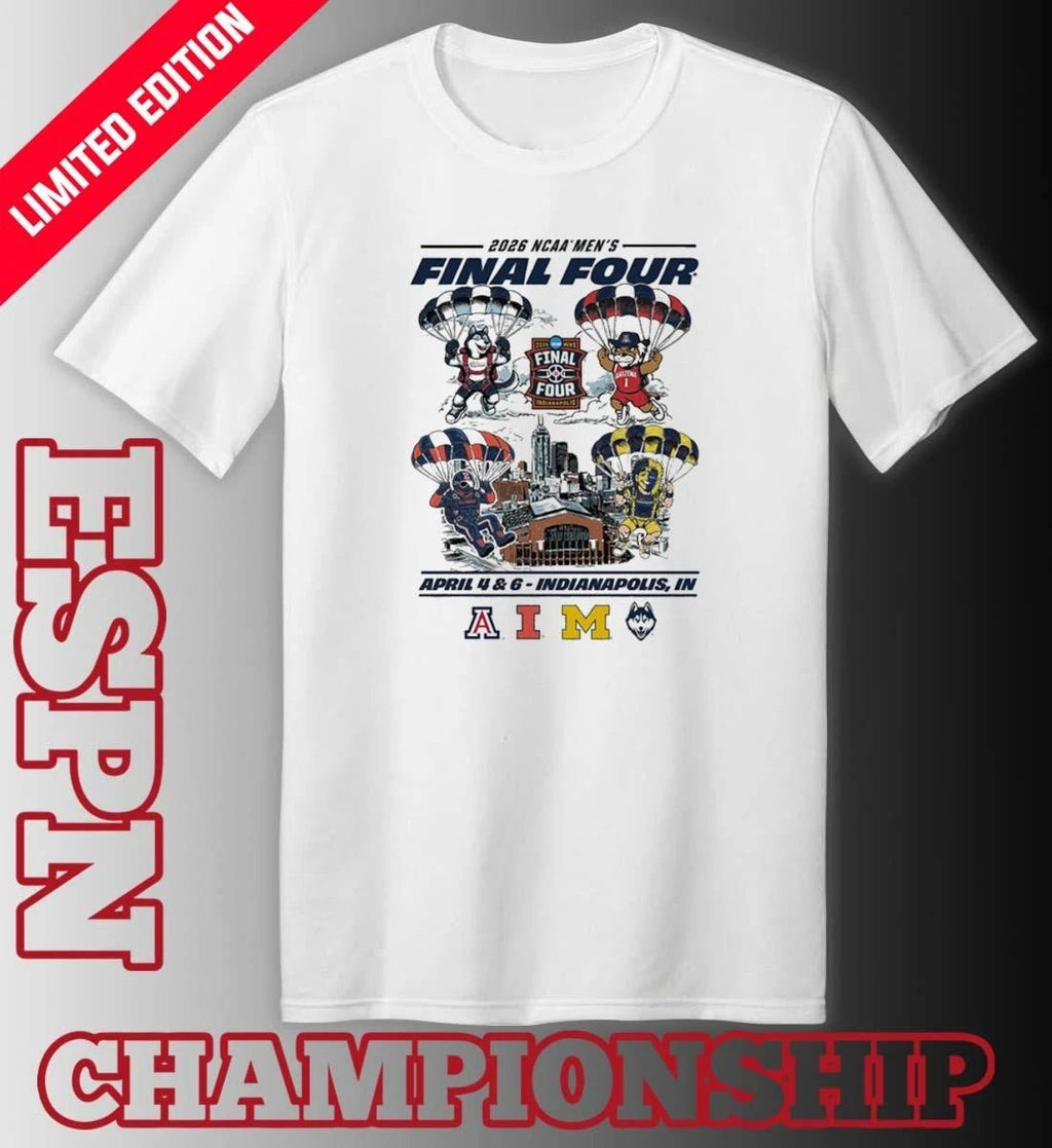 Mascot Parachute 2026 Men’s Basketball Final Four Shirt