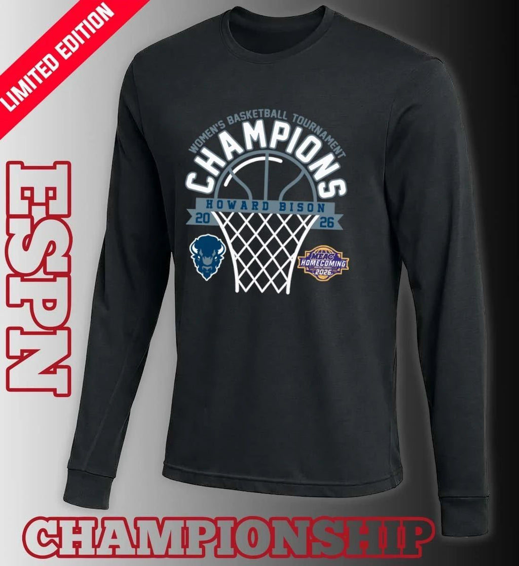MEAC Women’s Basketball Tournament Champions 2026 Howard Bison T-Shirt