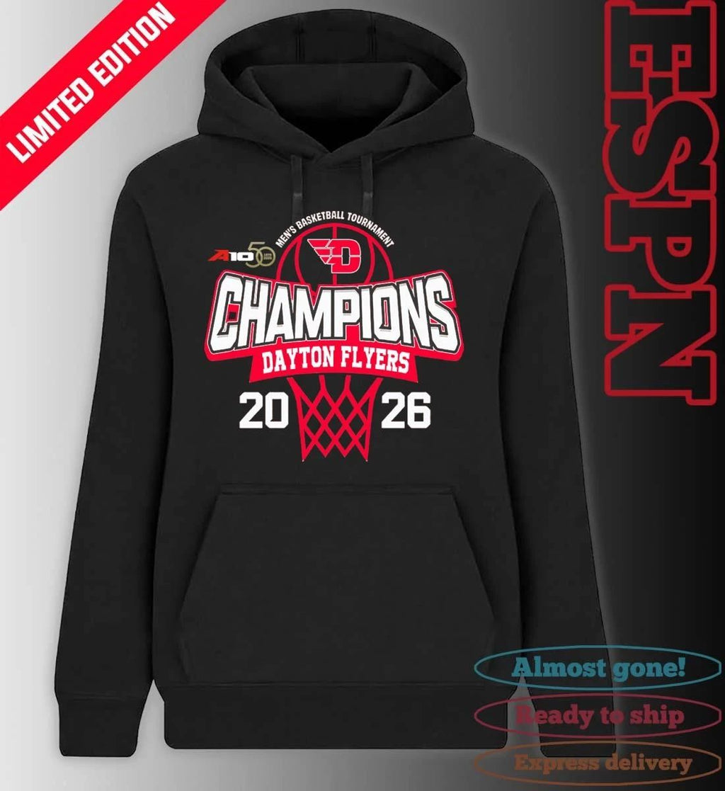 Dayton Flyers 2026 Atlantic 10 Men’s Basketball Tournament Champions Shirt