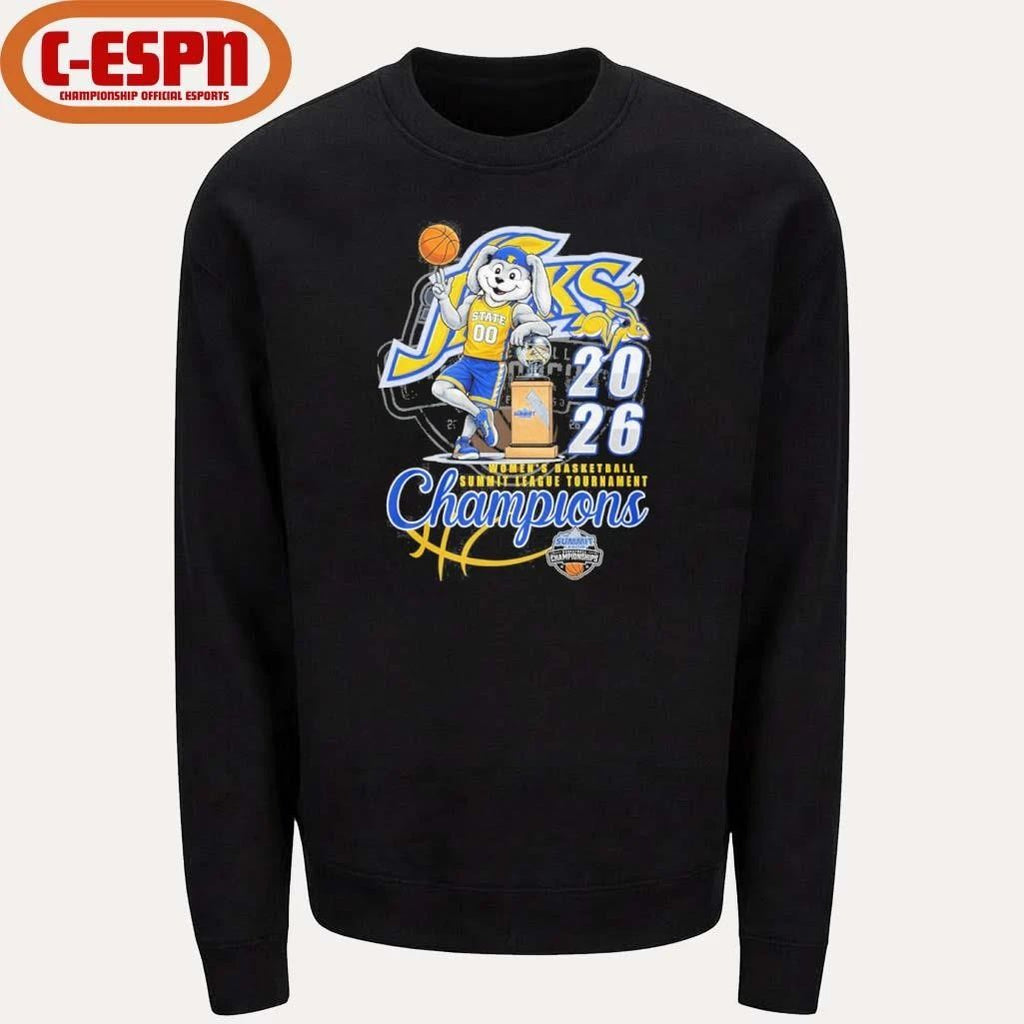 South Dakota State Jackrabbits Mascot 2026 Summit League Women’s Basketball Conference Champions Shirt