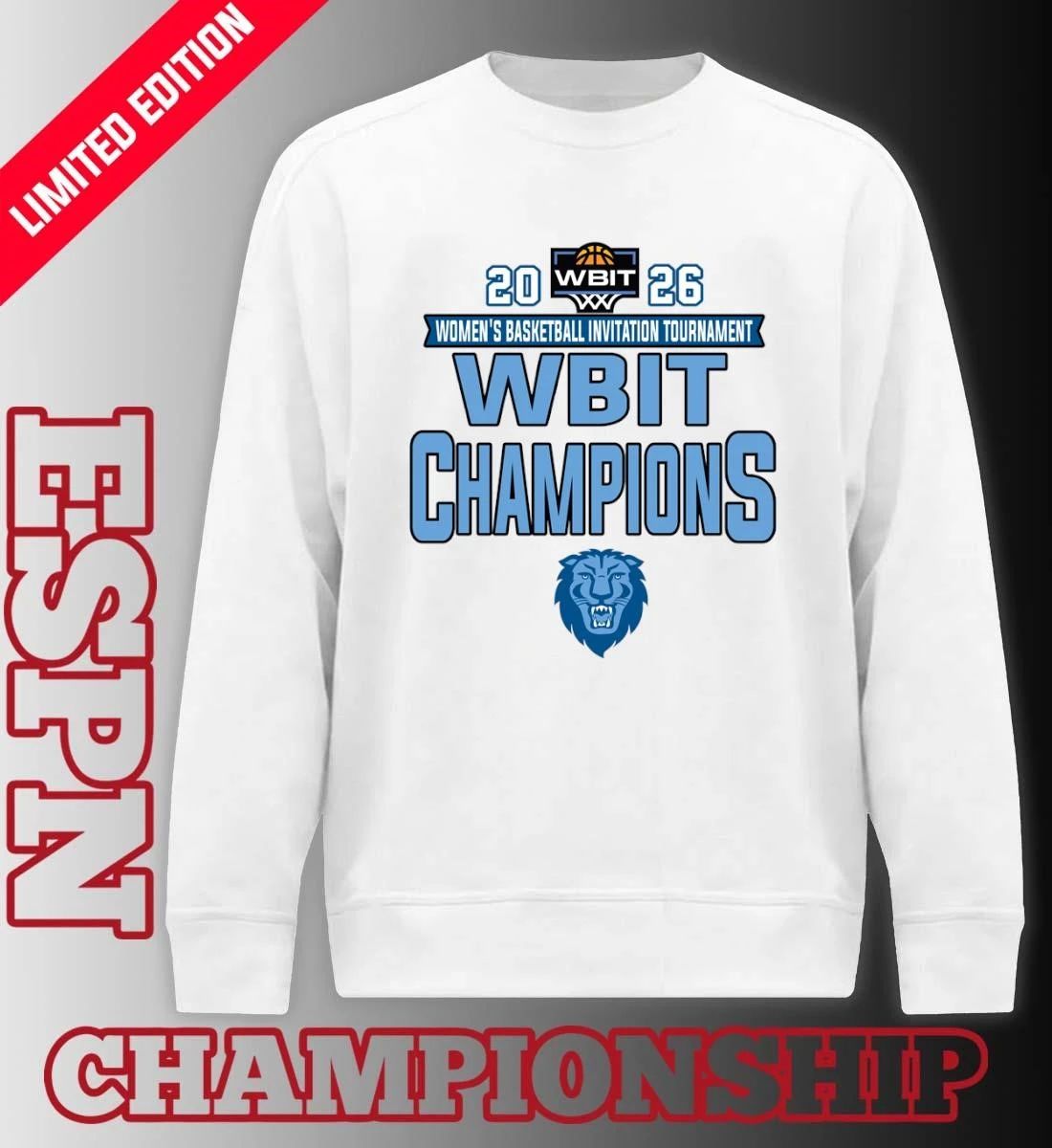 Columbia Lions 2026 WBIT Women’s Basketball Invitation Tournament Champions Locker Room T-Shirt