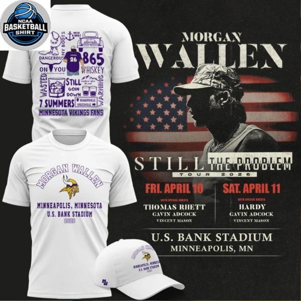 Minnesota Vikings x Morgan Wallen 2026 Still The Problem Tour Hoodie T-Shirt