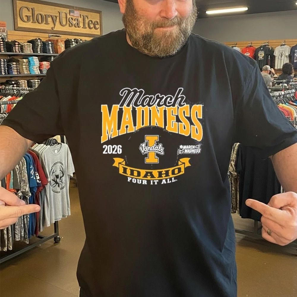 Idaho Vandals Men’s Basketball 2026 Road To NCAA March Madness Four It All T-Shirt