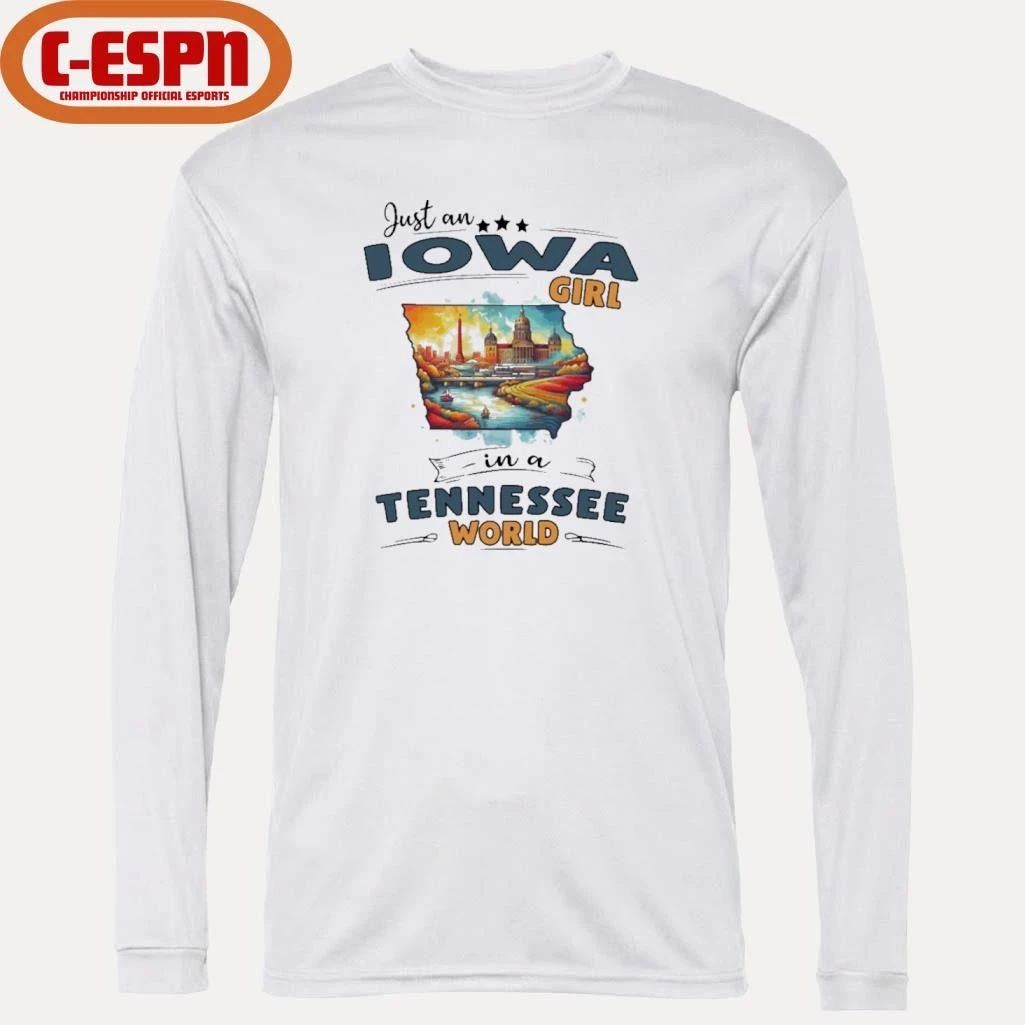 Just An Iowa Girl In A Tennessee World Retro Shirt