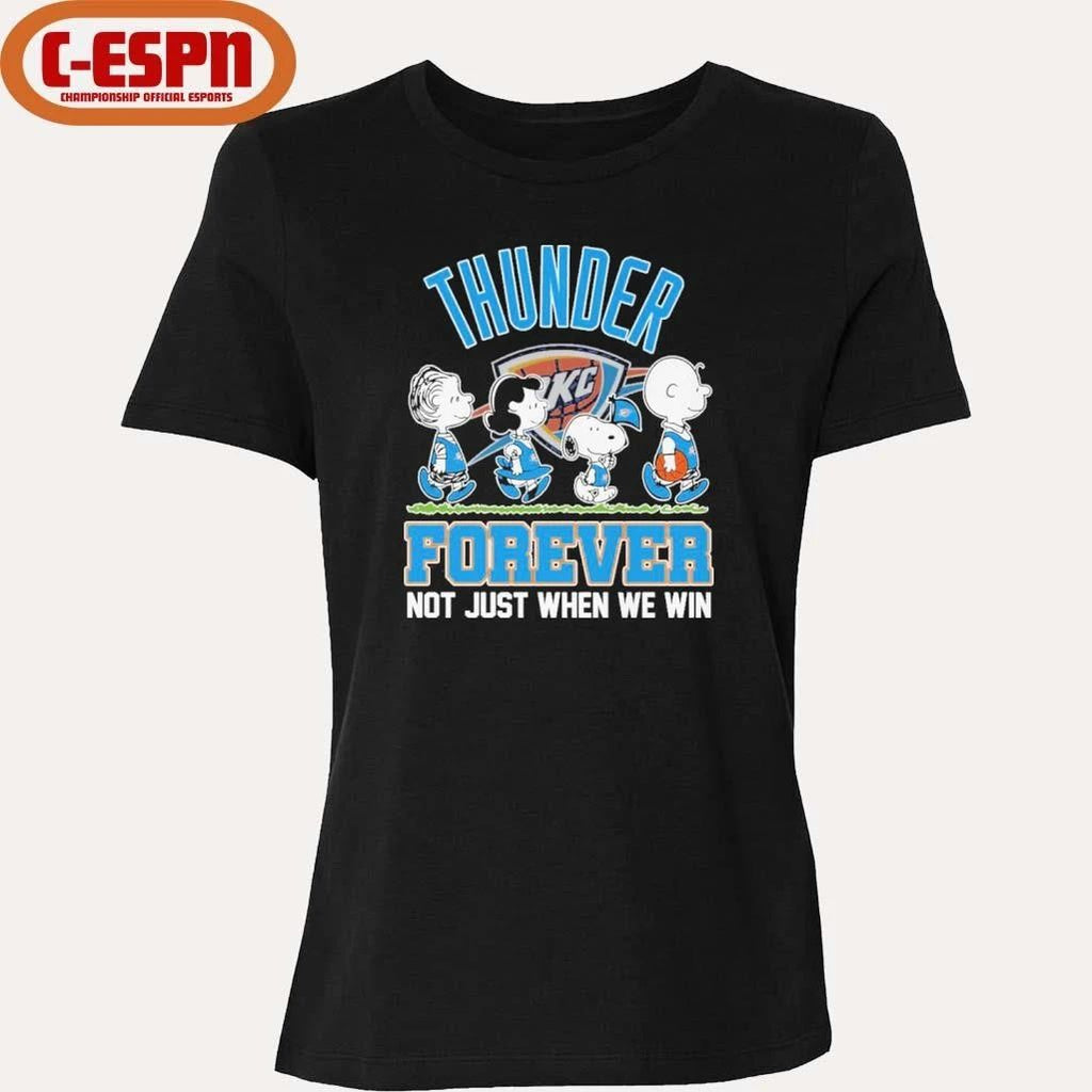 The Peanuts Characters Forever X Oklahoma City Thunder Shirt