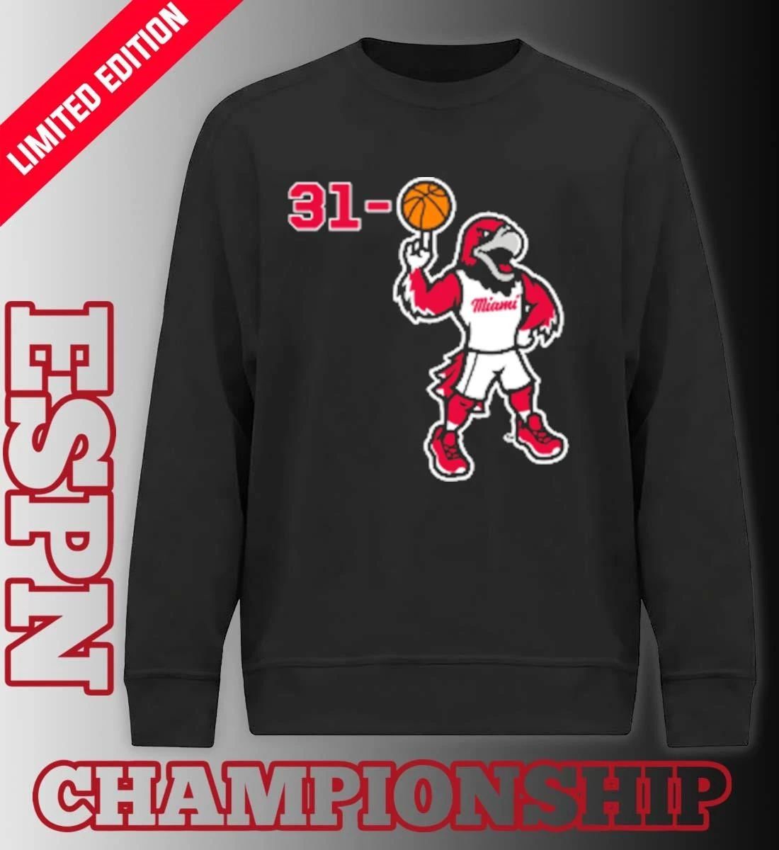 Miami RedHawks Basketball Swoop 31-0 Shirt