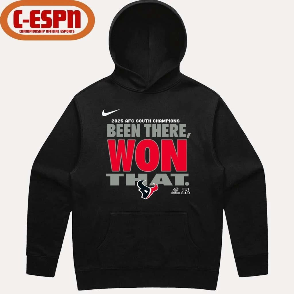 Been There, Won That Houston Texans AFC South Division Champions T-Shirt
