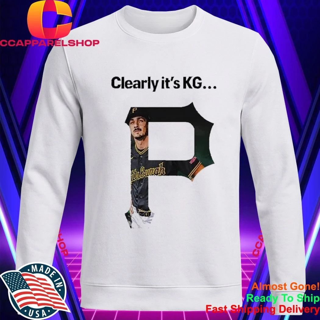 Clearly It’S KG Pittsburgh Pirates Player Portrait Within P Logo Shirt
