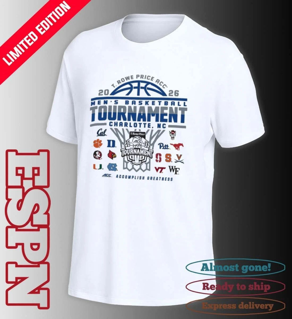 March 10-14 2026 ACC Men’s Basketball Championship T-Shirt