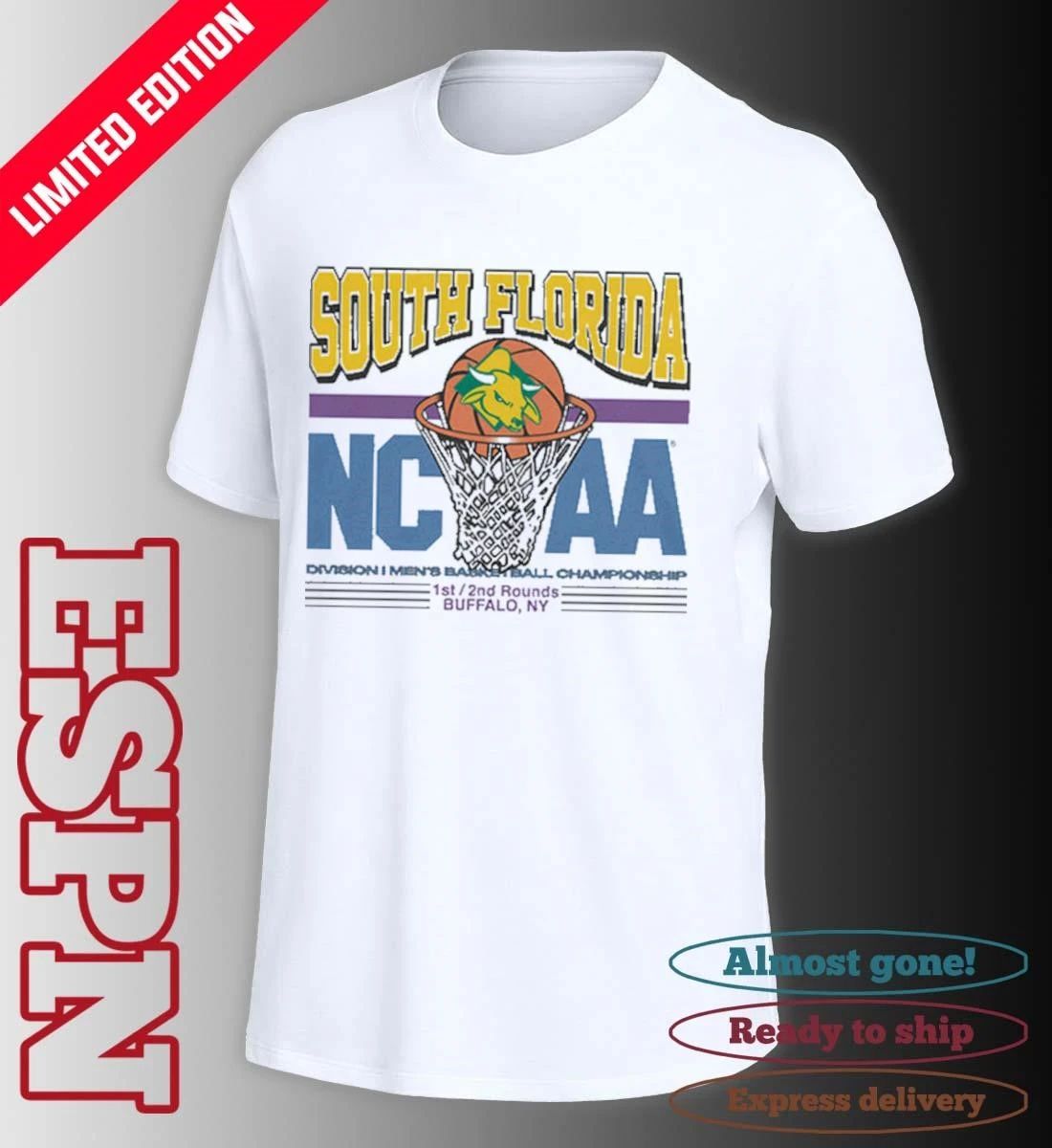 USF Bulls Men’s Basketball March Madness NCAA Tournament Retro Vibes Shirt