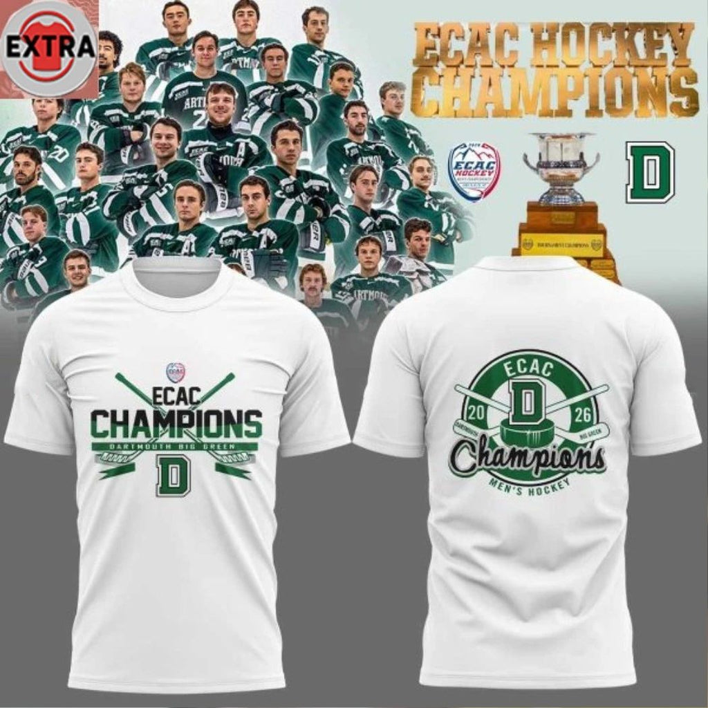 Dartmouth Big Green 2026 ECAC Men’s Hockey Champions Hoodie T-Shirt