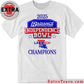 Celebrating the victory of the Louisiana Tech team at the Radiance Technologies Independence Bowl 2025, held on December 30, 2025, in Shreveport, Louisiana Logo T-Shirt