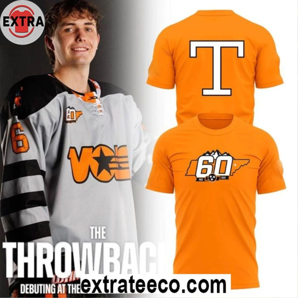 Original Tennessee Vols 60th Anniversary The Throwback Night 1966-2026 Hoodie T-Shirt