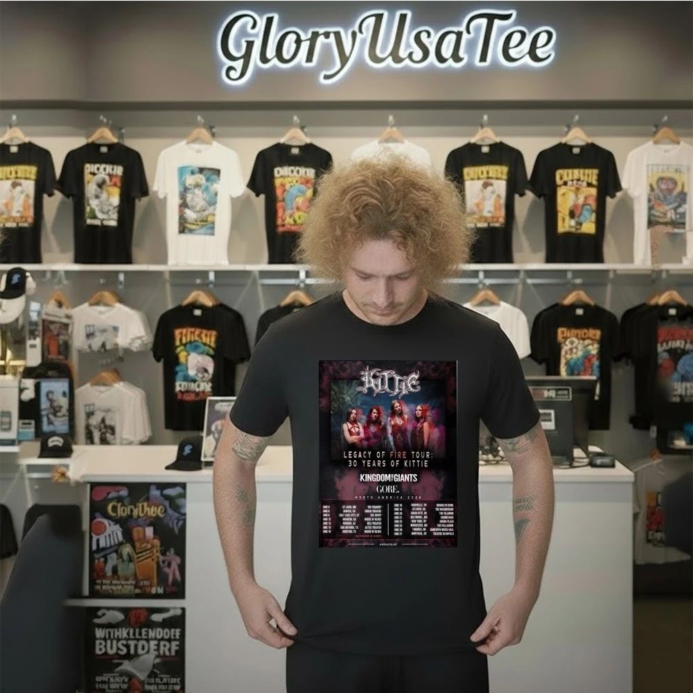 Kittie Tour Dates Poster Legacy of Fire Tour North America 2026 Featuring Kingdom of Giants & Gore Poster Shirt