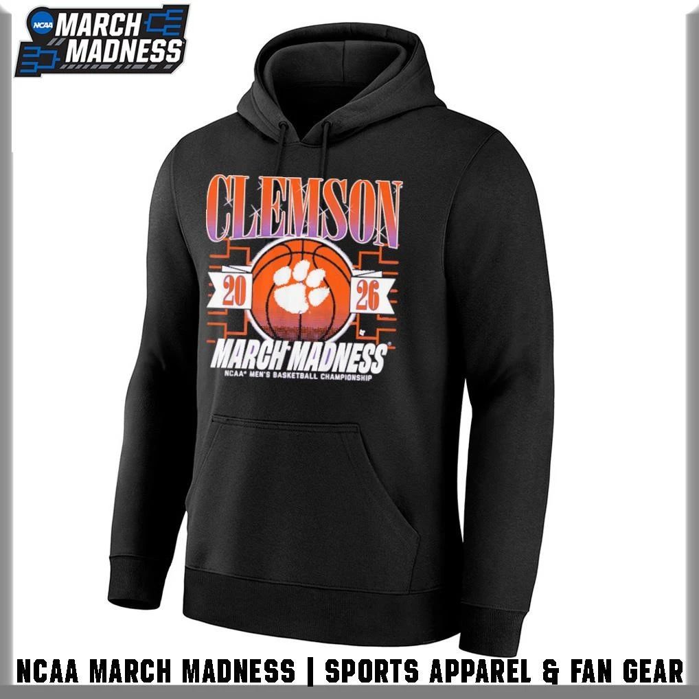 Clemson Tigers Men’s Basketball 2026 NCAA Division I Championship March Madness Bound T-Shirt