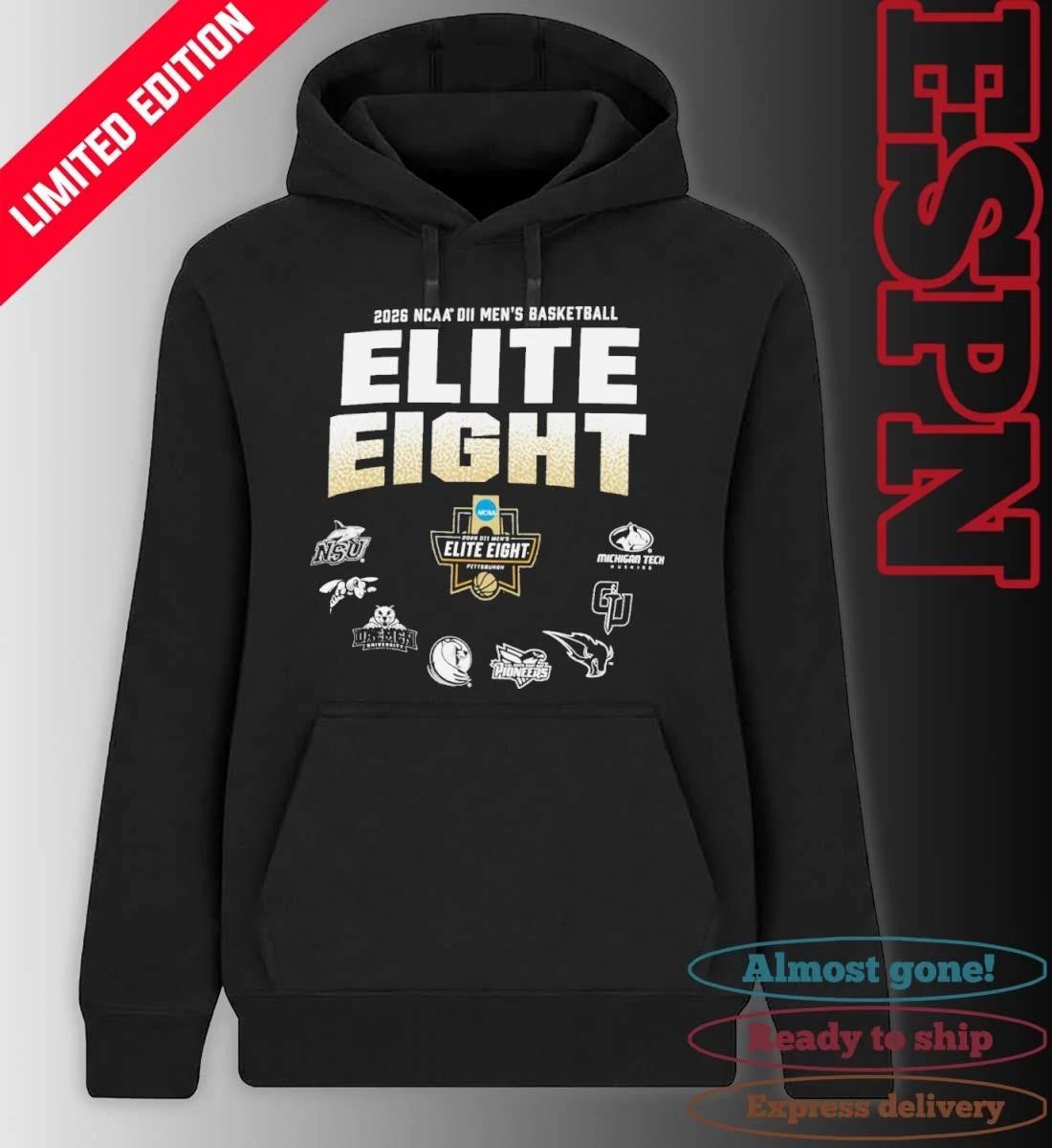 Elite 8 2026 NCAA Division II Men’s Basketball Championship T-Shirt