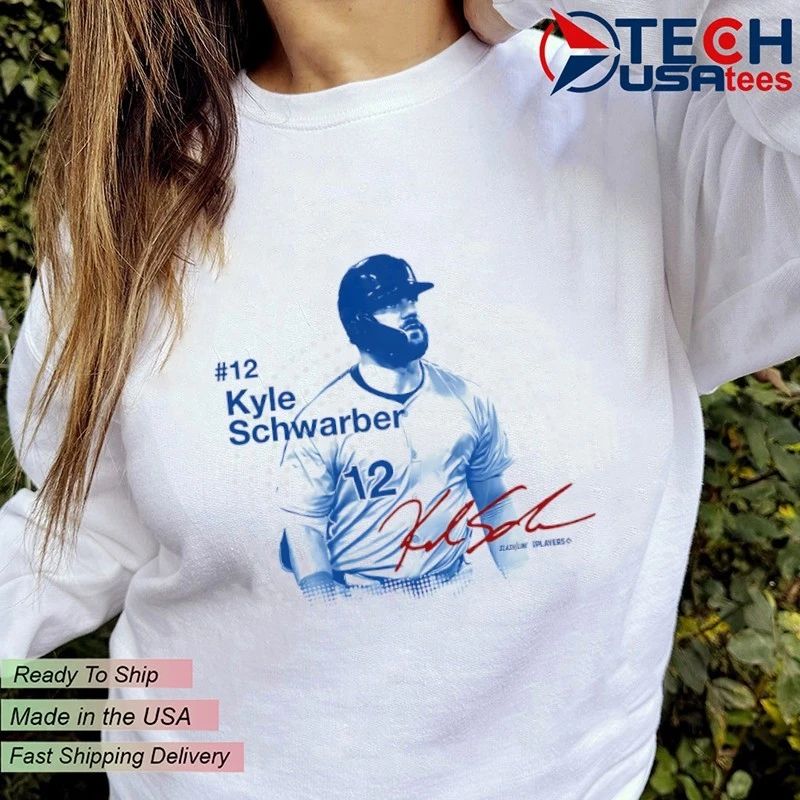 Kyle Schwarber No. 12 Philadelphia Phillies star player signature shirt