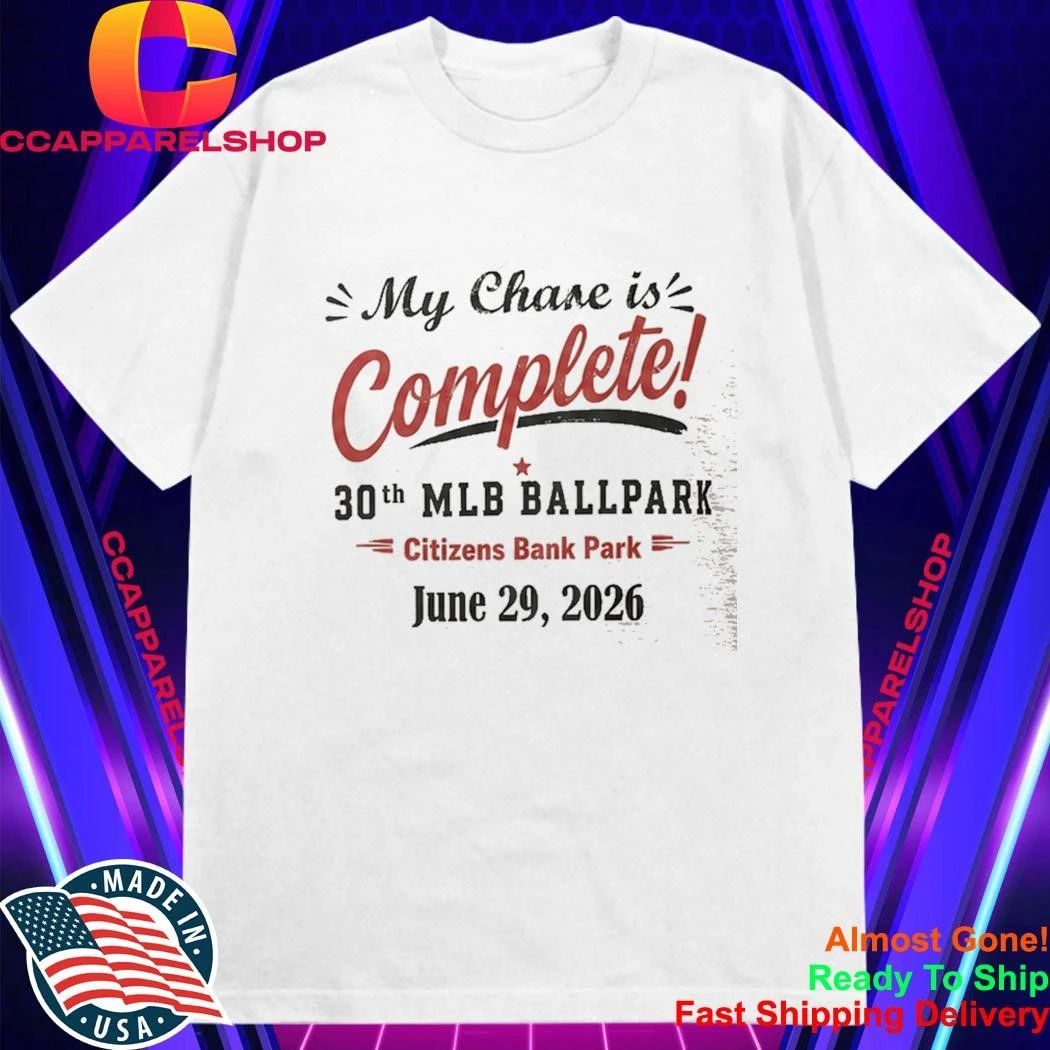 Brandon Vickrey My Chase Is Complete 30th Ballpark Shirt
