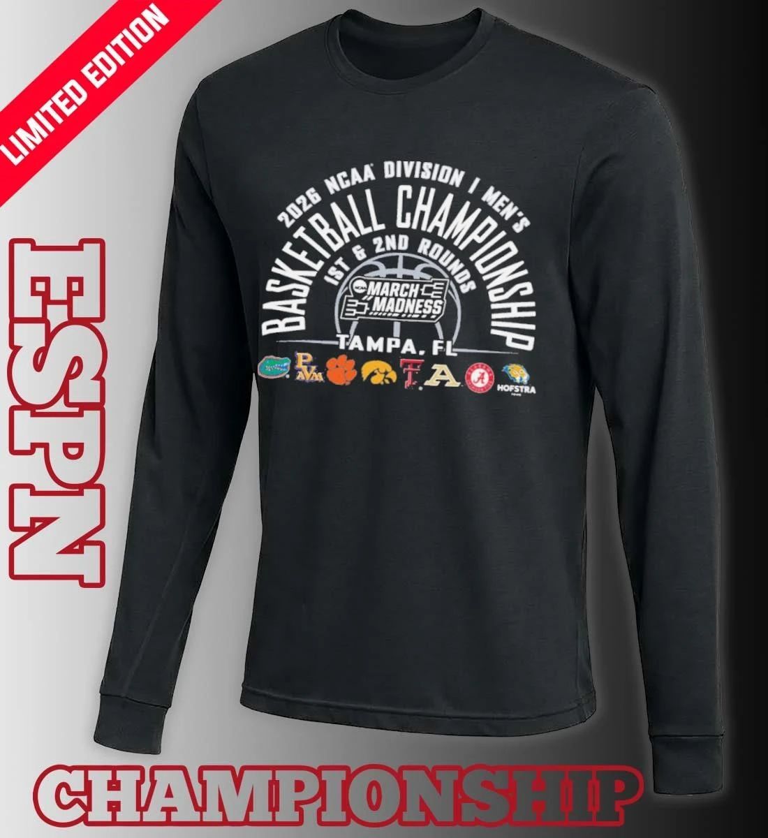 Tampa Regional 2026 NCAA DI Men’s Basketball Championship T-Shirt