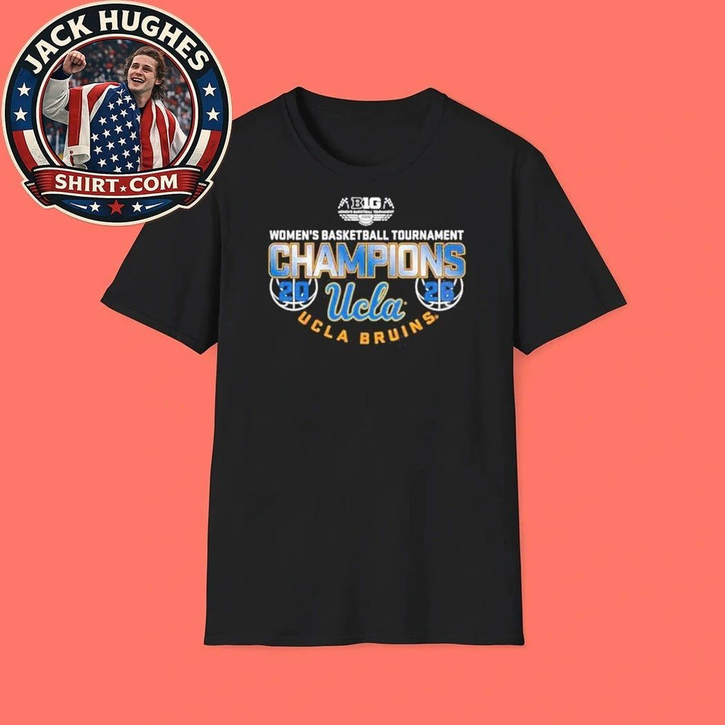 Original UCLA Bruins Women’s Basketball Big Ten 2026 Championship Logo Graphic T-Shirt