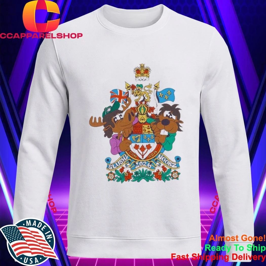 SlushyNoobz Canadian Crest Tee Funny Creator Fan Shirt