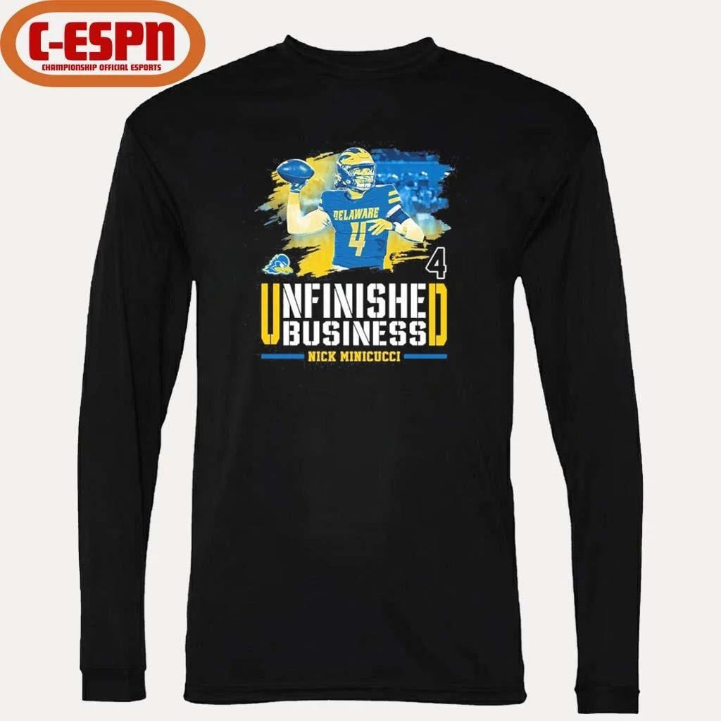 Delaware Nick Minicucci Unfinished Business Shirt