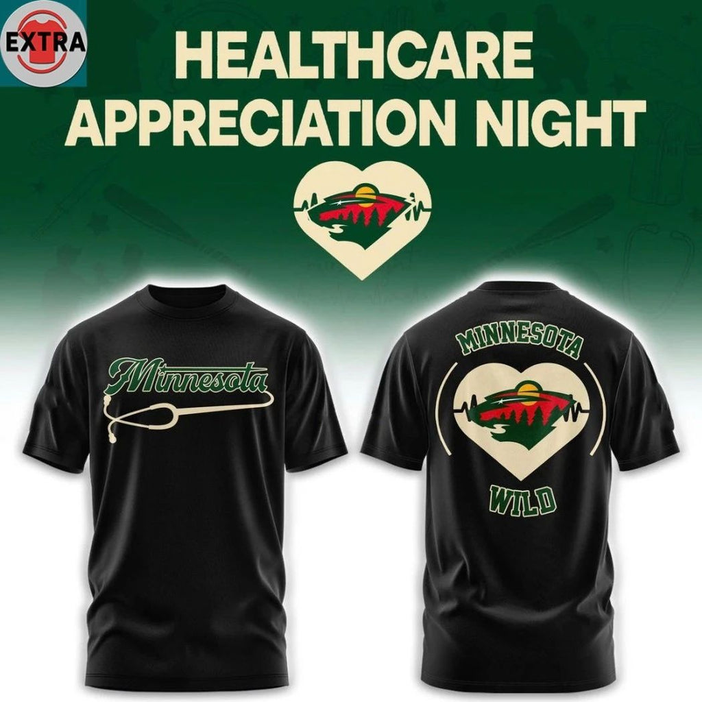 Minnesota Wild Healthcare Appreciation Night Logo 2026 Hoodie T-Shirt