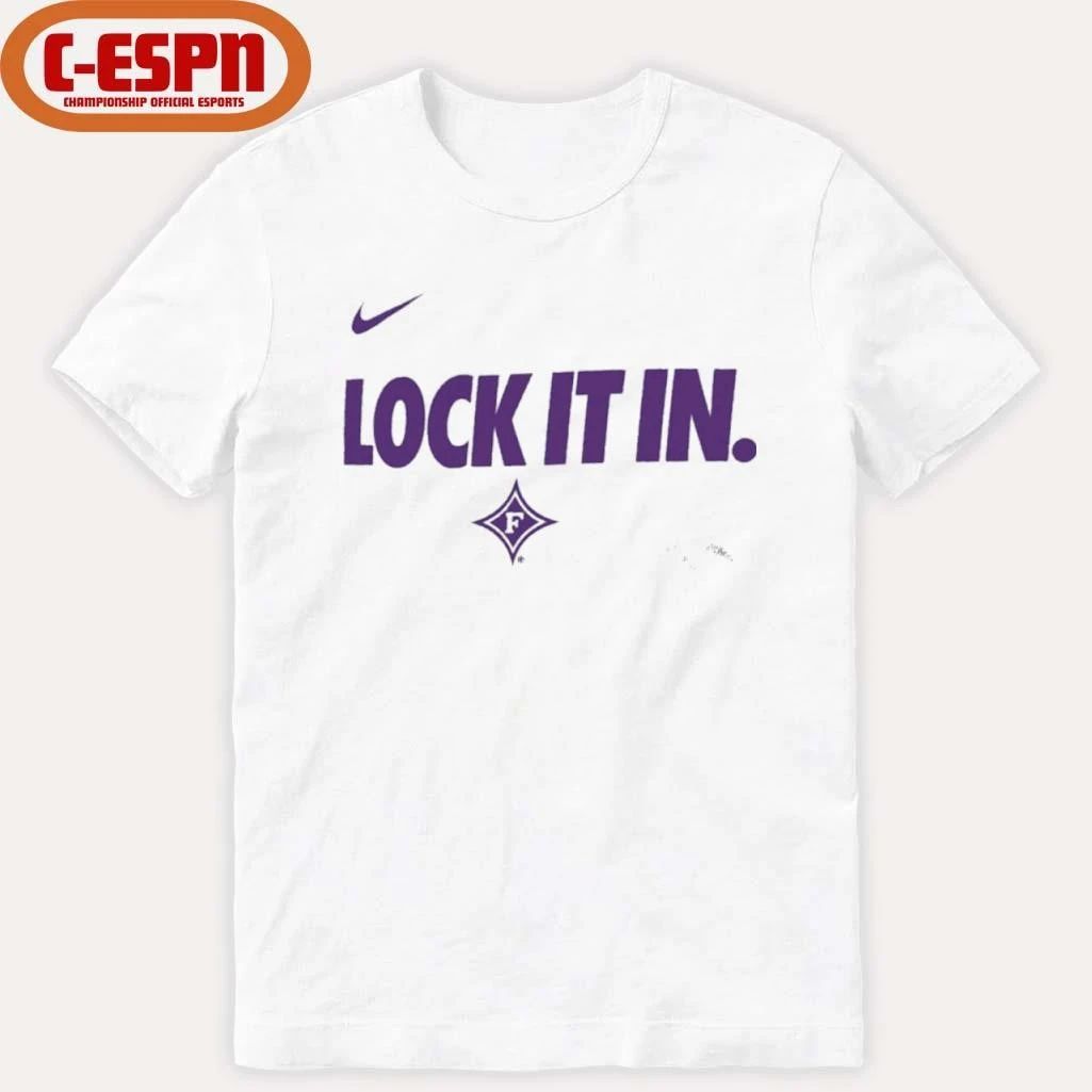 Furman University Basketball Lock It In Bench T-Shirt