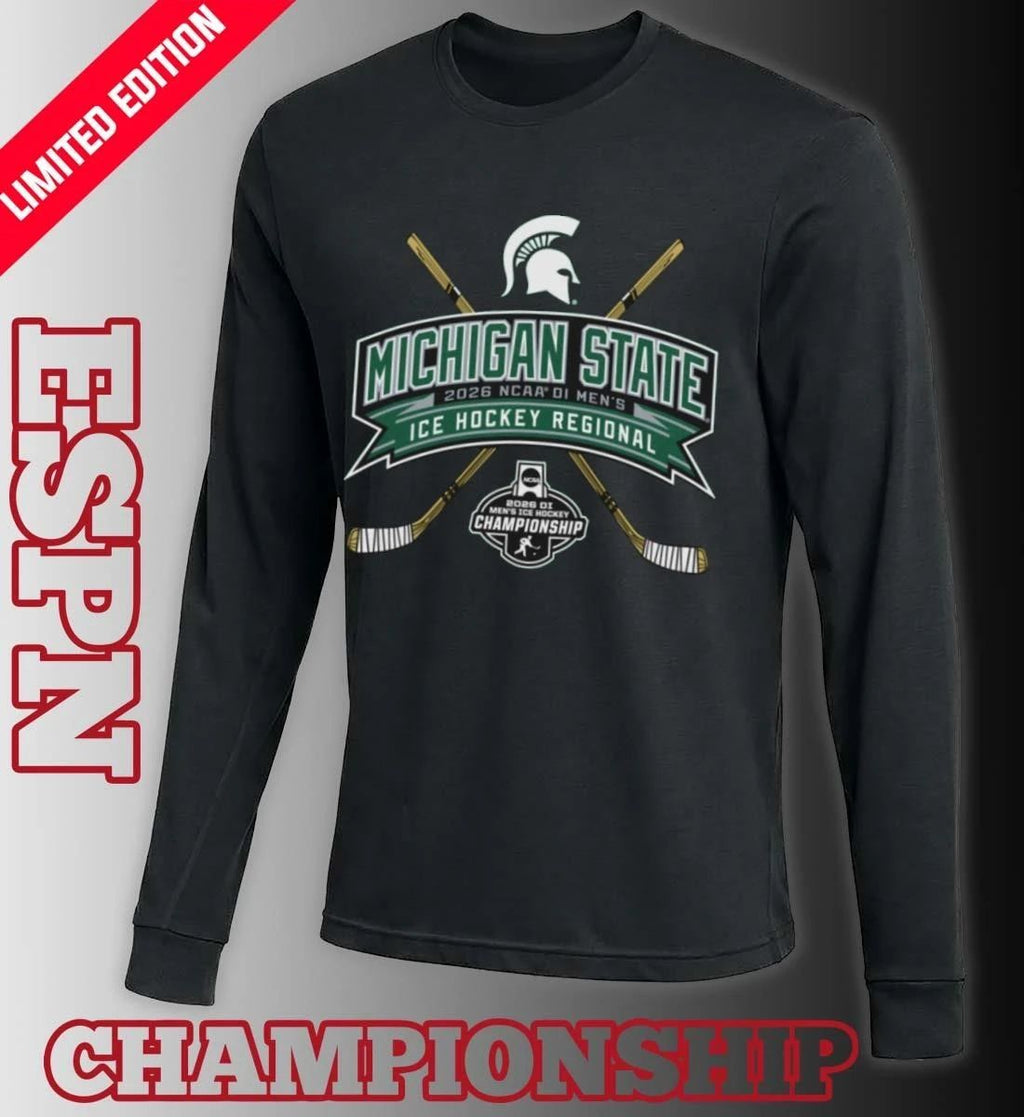 Michigan State Spartans 2026 NCAA DI Men’s Ice Hockey Regionals T-Shirt