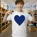 RJ Decker Catherine Delacroix Blue Heart T-Shirt