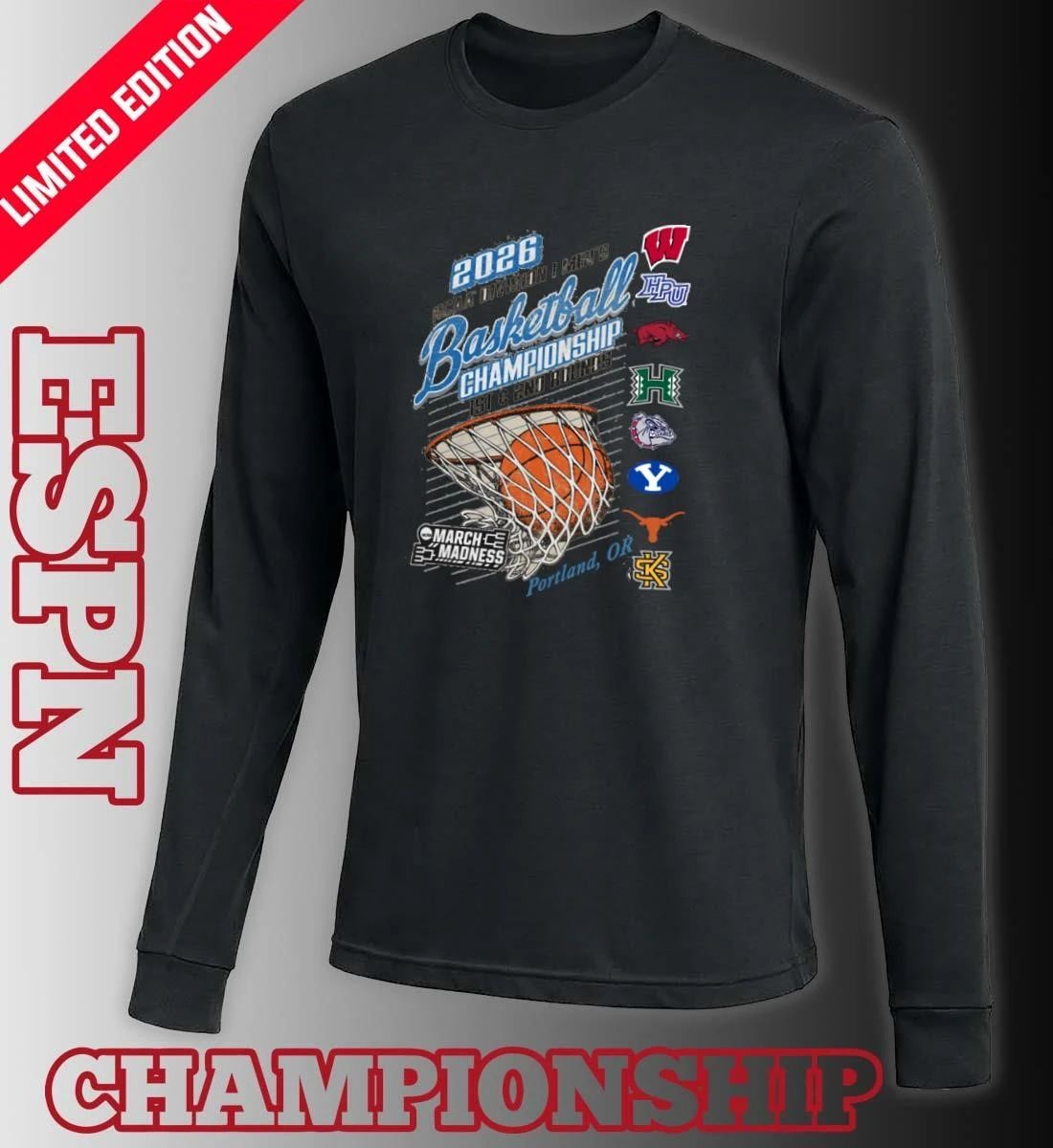 Portland, OR 2026 NCAA DI Men’s Basketball Championship – 1st, 2nd Rounds Shirt