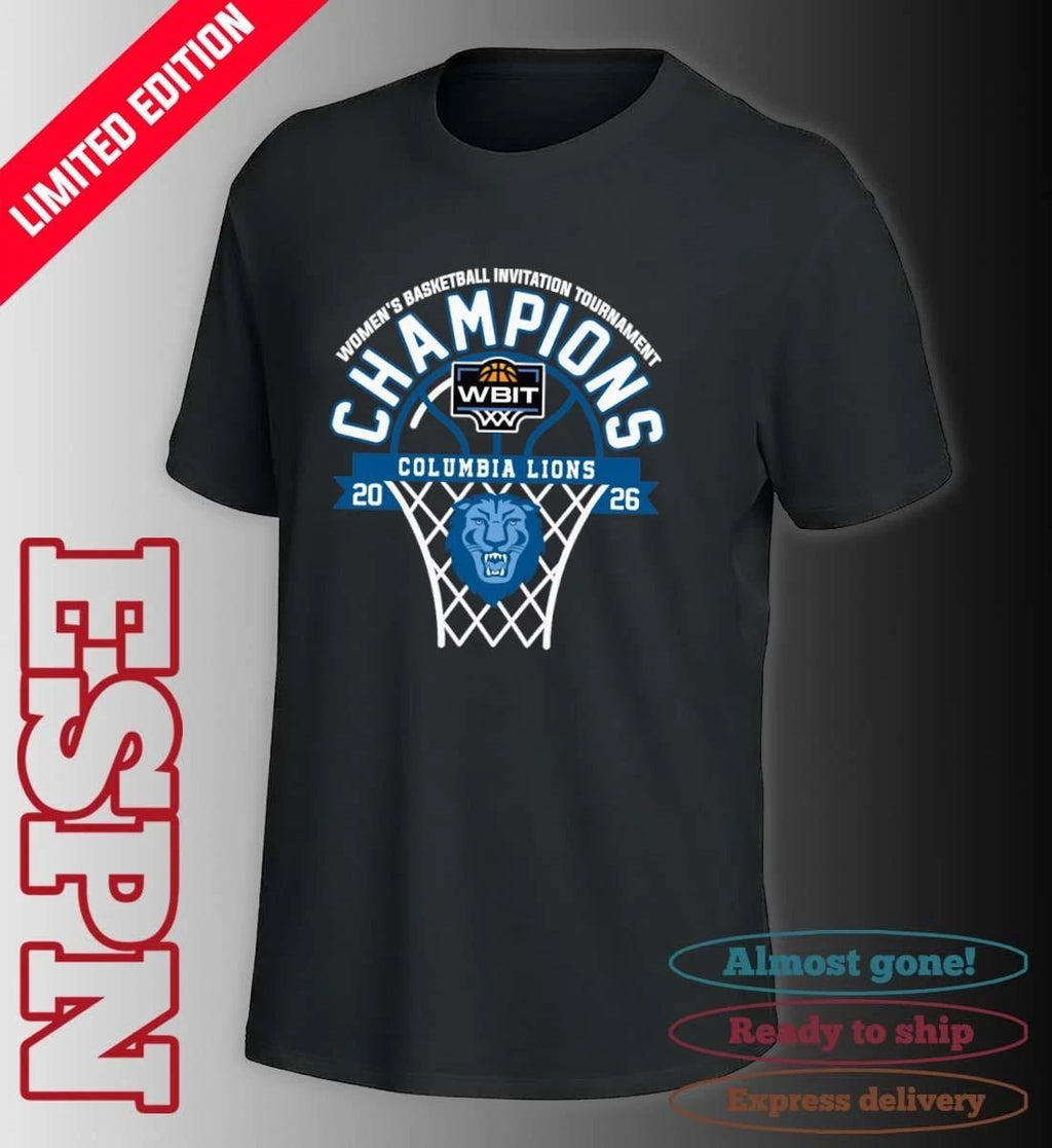 2026 Women’s Basketball Invitation Tournament Champions Columbia Lions T-Shirt